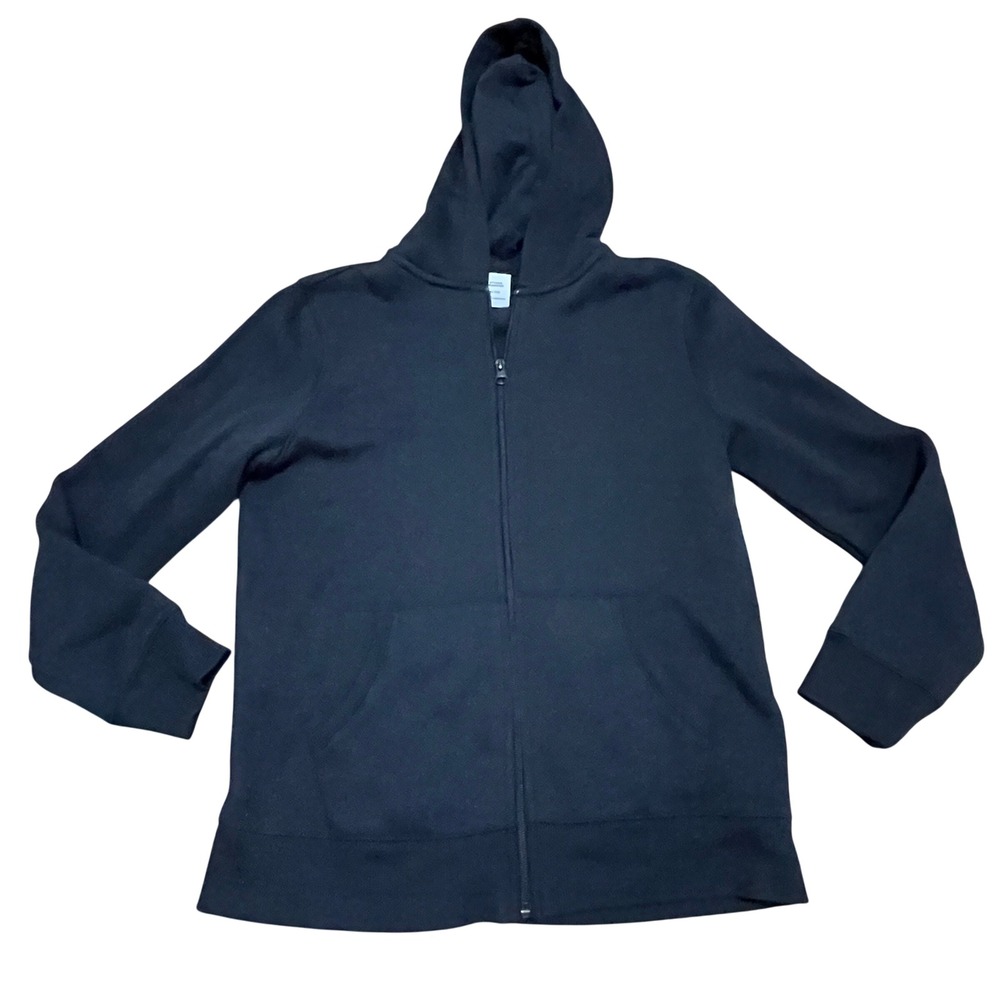 Amazon Essentials Kids Full‎ Zip Cozy Hoodie Black Size XL 12 Fleece Lined NWT